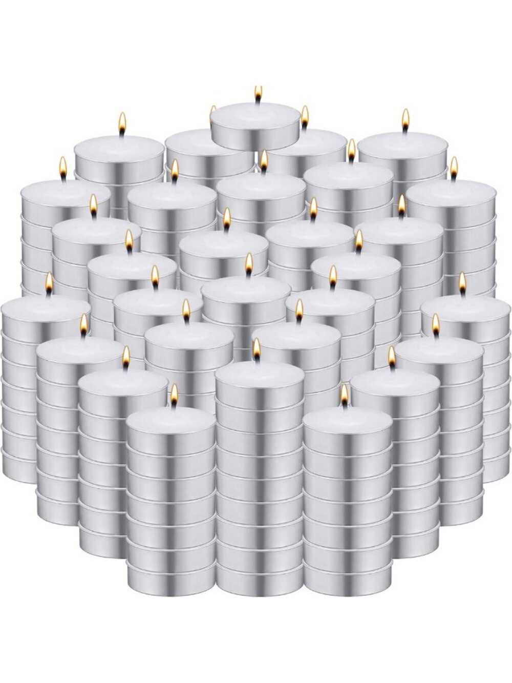 800 PCS White Unscented Tealight Candles - Dripless, Long-Lasting, 4 Hour Burn